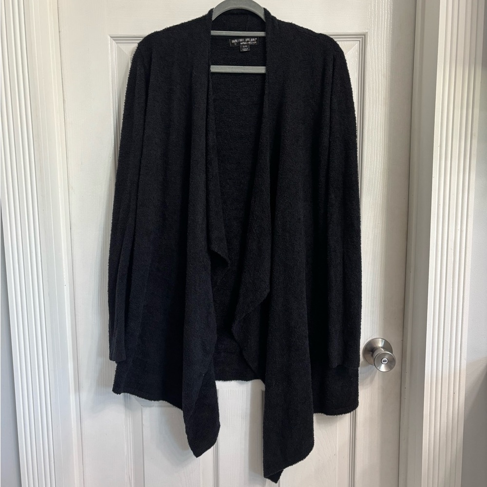 Barefoot Dreams Black Cozy Cardigan Style 436 Size Small/ Medium
